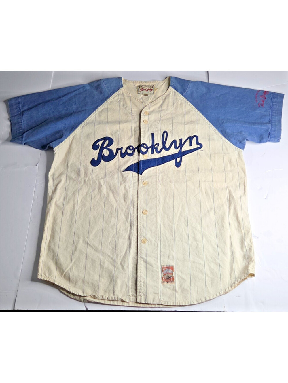 Brooklyn Dodgers 1955 Jersey Vintage 90s MLB Mirage First String XXL Cooperstown